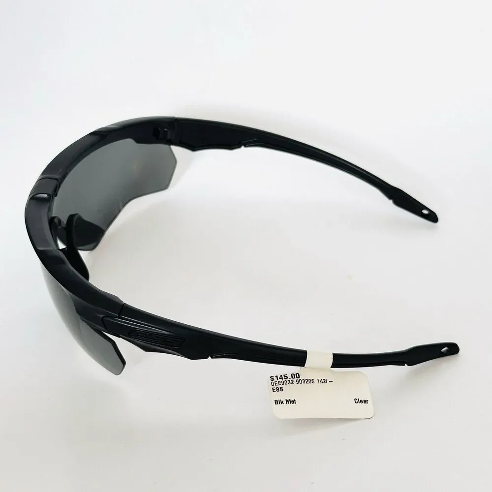 ESS Crossblade E4 Z87 Matte Black Smoked Lens Glasses Sunglasses Safety